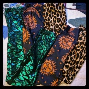 3 pairs of leggings